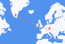 Flyreiser fra Salzburg, til Narsarsuaq