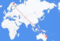 เที่ยวบิน จาก อินเวอเรลล์, ออสเตรเลีย ไปยัง คูซาโม, ฟินแลนด์