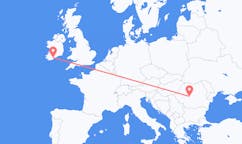 Vluchten van Cork, Ierland naar Sibiu, Roemenië