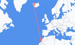 Flyg från Tan-Tan, Marocko till Reykjavík, Island