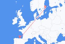 Vluchten van Santander, Spanje naar Stockholm, Zweden