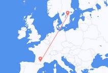 Flyrejser fra Toulouse, Frankrig til Linköping, Sverige