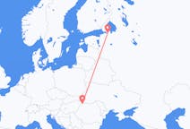 Vuelos de San Petersburgo, Rusia a Satu yegua, Rumanía