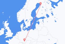 Flyg från Uleåborg, Finland till München, Tyskland