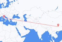 Flyrejser fra Zhangjiajie, Kina til Rom, Italien