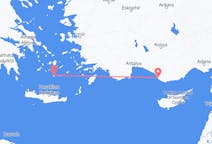 Flights from Gazipaşa, Turkey to Santorini, Greece