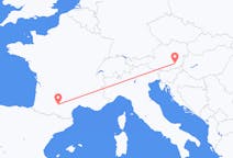 Loty z Graz, Austria do Tuluza, Francja