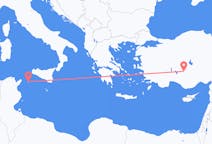 Vols depuis la ville de Pantelleria vers la ville de Konya