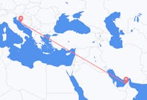 Flights from Dubai, United Arab Emirates to Zadar, Croatia