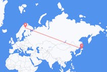 Flights from Asahikawa, Japan to Kittilä, Finland