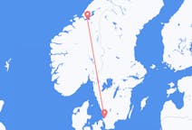 ノルウェーのから トロンハイム、スウェーデンのへ エンゲルホルムフライト