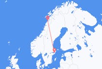Lennot Tukholmasta, Ruotsi Bodølle, Norja