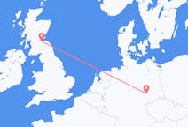 Flyg från Edinburgh, Skottland till Leipzig, Tyskland