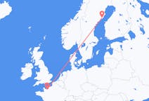出发地 法国出发地 卡昂目的地 瑞典于默奥的航班