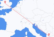 Flyg från Ohrid till Birmingham