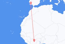 Flyrejser fra Bouaké til Faro Distrikt