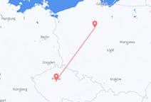Flyg från Bydgoszcz, Polen till Prag, Tjeckien