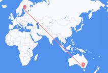 Vluchten van Melbourne, Australië naar Tampere, Finland