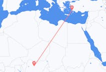 Flyreiser fra Kaduna, Nigeria til Bodrum, Tyrkia