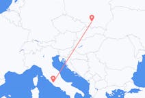 Flights from Kraków in Poland to Rome in Italy