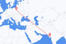 Flyg från Rajkot, Indien till Warszawa, Polen