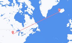Flüge von Sioux Falls, die Vereinigten Staaten nach Reykjavík, Island