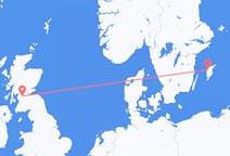 Flug frá Visby, Svíþjóð til Glasgow, Skotlandi