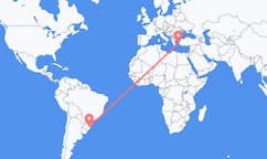 Flyrejser fra Porto Alegre, Brasilien til Ikaria, Grækenland