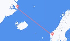 出发地 挪威出发地 松达尔目的地 格陵兰斯科斯比鬆的航班