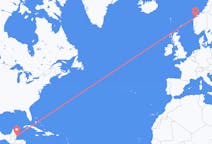 Flyreiser fra Caye Caulker, Belize til Ålesund, Norge