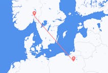 Flyg från Szczytno, Polen till Oslo, Norge