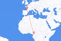 Flyreiser fra Yaoundé, Kamerun til Bordeaux, Frankrike