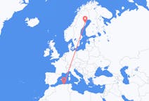 Loty z bedżaja, Algieria do Skellefteå, Szwecja