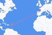 从圣基茨和尼维斯出发圣基茨岛目的地 西班牙圣塞巴斯蒂安的航班
