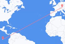Flyreiser fra Baltra, Ecuador til München, Tyskland