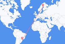 Flyrejser fra Curitiba, Brasilien til Luleå, Sverige