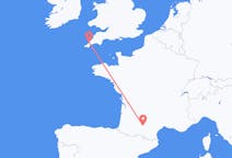 Flyg från Newquay, England till Toulouse, Frankrike