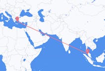 Flyreiser fra Penang, Malaysia til Naxos, Hellas