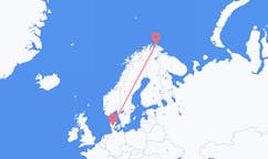Flights from Mehamn, Norway to Billund, Denmark