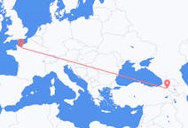 Flyreiser fra Caen, Frankrike til Kars, Tyrkia