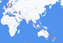 ニュージーランドのから クライストチャーチ、スウェーデンのへ ヨーテボリフライト