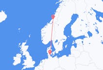 Loty z miasta Namsos do miasta Sønderborg