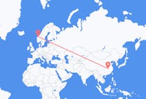 Loty z Wuhan w Chinach do Molde w Norwegii