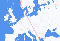 Flüge von Bergen, Norwegen nach Volos, Griechenland