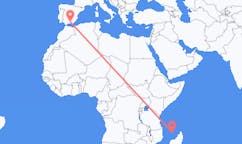 Flyreiser fra Mamoudzou, Frankrike til Granada, Spania