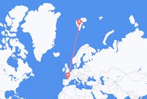 Flyg från Biarritz till Svalbard