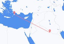사우디 아라비아 라파에서 출발해 그리스 로도스에게(으)로 가는 항공편