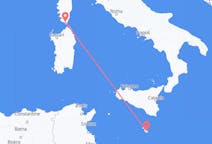 Vluchten van Malta, Malta naar Figari, Frankrijk