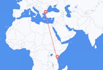 Flyg från Zanzibar, Tanzania till Mytilene, Tanzania