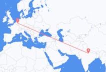 Flyreiser fra Kanpur, India til Maastricht, Nederland